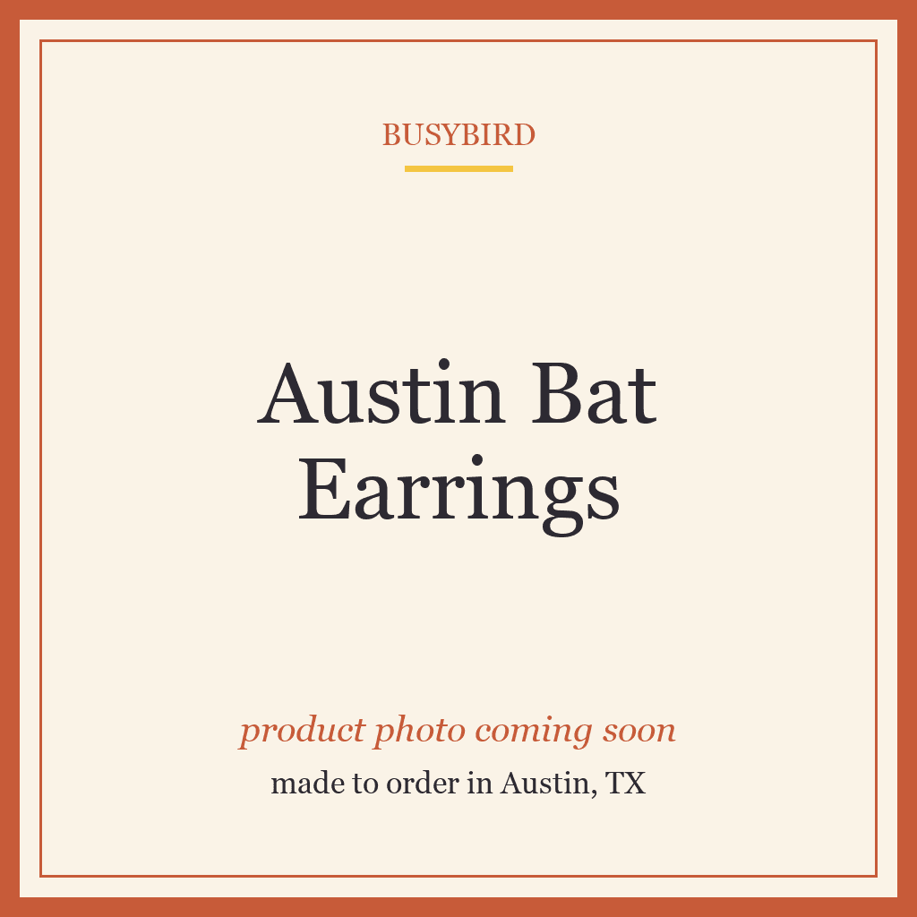 Austin Bat Earrings