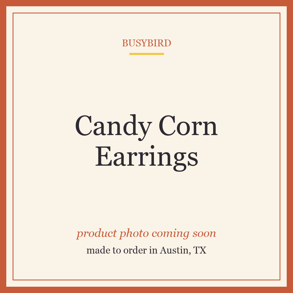 Candy Corn Earrings