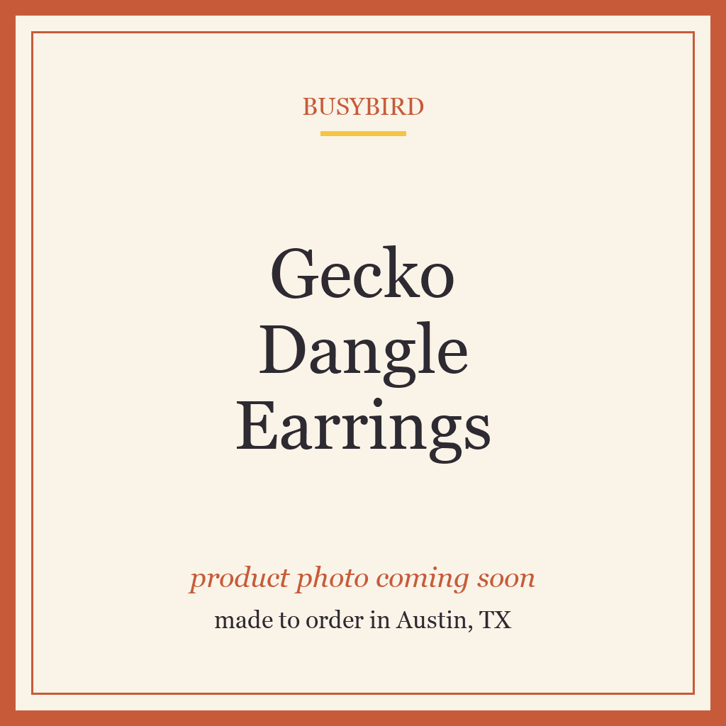 Gecko Dangle Earrings