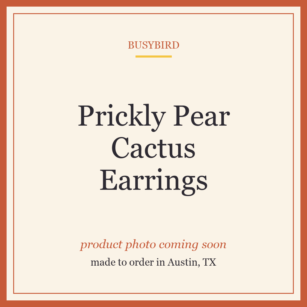 Prickly Pear Cactus Earrings